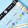 Gift Wrap Journal Daisy Decorative Tape Pet Transparent Waterproof Scrapbooking Diary Stickers Decor Stationery Supplies