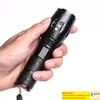 جديد Ultrafire LED Flashlight 2000 Lumen Tactical Tactical مقاومة للماء قوية XML T6 مصباح في الهواء الطلق Torch LED LED LED