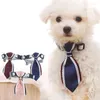 Dog Apparel Pet Tie Cat Gentleman Collar Fashion Triangle Scarf With Bell Safe Soft Products Accessories