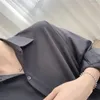 Мужские повседневные рубашки темно-серая рубашка мужская корейская кореян