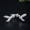 Boucles d'oreilles pendantes S925 en argent Sterling mode et Simple mignon oiseau goujon pour les femmes fête de mariage romantique luxe bijoux cadeau