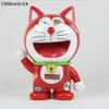 بقعة جديدة Doraemon Robot Co التي تحمل علامة تجارية Doll Doll Doll Lucky Cat Gifts and Placements باليد 24 سم