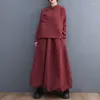 Work Dresses Vintage Two-piece Set 2022 Autumn Fashion Women's Suit Casual Chinese Wind Jacket Half-body Skirt