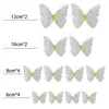 Fridge Magnets 12Pcs 3D Butterfly Wall Stickers Decal Decor Art Magnet Decoration Home High Quality