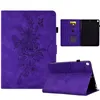 Cases For Ipad 10.9 2022 Pro 11 10.5 10.5inch Air air2 2 9.7 inch Imprint Flower Butterfly Leather Wallet Tablet Fashion Floral Credit ID Card Slot Holder Kickstand Pouch