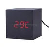 Bureau tafel klokken houten digitale led wekker moderne kubus timer kalender druppel levering home tuin decor dhpyh