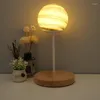Lampy stołowe lite drewniane szklane lampa LED nowoczesne lampy oświetlenia wewnętrzne oprawy oświetleniowe sypialnia sypialnia