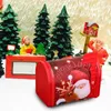 Juldekorationer Candy Box Creative Moisture-Proof Brilliant Color Santa Mailbox Cookie Container f￶r fest