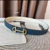 belt for woman designer classic casual fashion belts women's lychee pattern H belt buckle waistbands double-sided leather men's 2.4cm Brand luxury belt