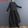 Arbeit Kleider Vintage Zwei-stück Set 2022 Herbst Mode frauen Anzug Casual Chinesischen Wind Jacke Halb-körper rock