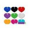 Dog Tag Id Card Commercio all'ingrosso 100Pcs Heart Love Personalizzato Cat Pet Id Tag Incisione personalizzata Nome Telefono No. Per Tag Accessori Dro Otkou