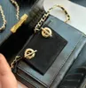 Designer Flip Coin Purses Chain Single-Shoulder Bag Classic Rhombus Wallet Handbag Womens Fashion Mini Fold Up Credit Card Bag Change Purse Women Cross Body