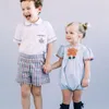 衣料品セット2022スペインの服の男の子シャツショーツ服用セット2PC