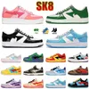 Top Fashion Designer Casual Sk8 Sta Scarpe Uomo Donna Camo Nero Bianco Rosa Verde Abc Arancione M2 Camouflage Trainer Sport Platform Sneakers