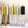 Storage Bottles 3ml Gold Silver Lip Gloss Tube Empty Cosmetic Clear Tubes Containers Bottle F775