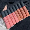 Lipgloss nackt matte 8 Farbe langlebige Samt Lippenstift wasserdichte sexy rotrosa Nicht-Stick-Tasse Lippenstifte Frauen Make-up Kosmetik