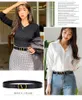 Womens Belt 30CM Letter V Smooth Buckle Business Casual Waistband Luxury Brand Jeans Dress Decorative Belt Whole7718384