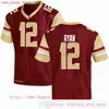 Custom College Boston College Eagles Futebol 22 Doug Flutie 12 Matt Ryan 40 Luke Kuechly 4 Zay Flowers 5 Phil Jurkovec Jersey Ed