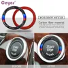 CEYES para BMW E90 E92 E93 para M 3 Serie Alemania Alemania Autom Motor Inicio Stop Circle Ring Covers Pegatizs Accesorios de estilo