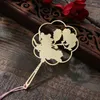 1pc Creativity White Magnolia Bookmark Cute Brass Art Pattern Exquisite Book Mark Page Folder Office School Supplies Stationery