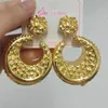 Hoop oorbellen Dubai Large Party Earring 18K Gold vergulde modetrend sieraden Afrikaanse Nigeriaanse vrouwen