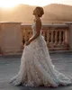 Romantic Lace A Line Wedding Dresses For Summer Garden Beach Boho Bridal Gowns Sexy Spaghetti Straps Backless Robe de BC14812