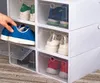 Сгущать пластиковую прозрачную пылепроницаемую коробку для хранения обуви прозрачная флип -конфеты цвета.