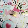 Present Wrap ZfParty 52st Love Cardstock Die Cut Stickers för Scrapbooking Happy Planner/Card Making/Journaling Project