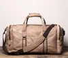 Duffel Bags Highend büyük büyük geniş vintage kahverengi kahve kayısı üst tahıl orijinal deri kadın erkekler seyahat çantası cowhide spor salonu m9013