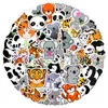 50pcs/bage panda tiger graffiti antand sticker balance car mobile phone secal decorbook dickrabling decorative for child