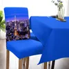 Chair Covers Tokyo City Night View Dining Cover 4/6/8PCS Spandex Elastic Slipcover Case For Wedding El Banquet Room