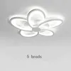 Plafonniers Moderne LED Lustre Pour La Maison Salon Salle À Manger Cuisine Chambre Blanc Acrylique Lampe Suspendue Avec Télécommande