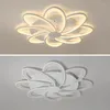 Ceiling Lights Modern LED Chandelier For Home Living Room Dining Kitchen Bedroom White Acrylic Hanging Lamp With Remote Control