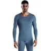 Men's Thermal Underwear Men Long Johns Sets Male Fitness Winter Leggings Set Plus Size