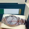 Original box certificate Mens watches 36mm 126201 Steel Rose Gold Rhodium Dial Asia 2813 movement274F