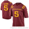 NCAA Custom ISU Iowa State College Cyclones Football Jerseys Stitched Sean Foster Kamilo Tongamoa Joey Ramos O'Rien Vance Ray Lima Jersey جيرسي