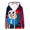 Мужские капюшоны без undertale 3d print kids kids zipper judie fashion long -рукав с длинным рукавом/девушкой с капюшоном негабаритная толстовка косплей одежда