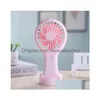 Party Favor Usb Mini Wind Power Handheld Fan Handig en rustig Hoogwaardig draagbaar studentenkantoor Leuke kleine koeling Drop De Dh0Di