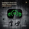 YD04 TWS سماعات أذن بلوتوث 5.3 للألعاب مرآة لاسلكية حقيقية داخل الأذن سماعات إلغاء الضوضاء للرياضة شاشة LED للبطارية مع صندوق البيع بالتجزئة
