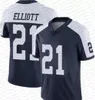 11 ميكا بارسونز كرة القدم 88 CEEDEE LAMB 4 DAK PRESCOTT TONY POLLARD 55 LEIGHTON VANDER ESCH 7 TREVON DIGGS JERSEY MENS