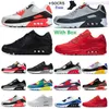 2022 Men Sneakers Classic 90 Running Shoes TopQuality Sports Trainer Cushion Surface Breathable Sports 36-45