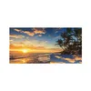 Pinturas Pinturas Modern Sea Wave Beach Sunset Canvas Pintura Natureza Seascape Posters e Impressões Wall Art Pictures para sala de estar Decora