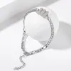 Bangle Stainless Steel Angel Number Bracelet For Women Fashion Simple Charm Lucky Jewelry Girl Anklet Party Gift