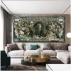 Paintings Graffiti Street Money Art 100 Dollar Canvas Painting Posters And Prints Wolf Of Wall Pop For Living Room Decor Drop Delive Dhte4