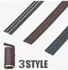 Luxury billister Trim Pu Leather Braid Decorative Line Strip för Door Dashboard Sticker Car Interior Diy Strips Universal