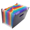 Porte-documents en plastique Portable fichier dossier extension portefeuille facture réception tri organisateur bureau sac de rangement dossiers produits de classement