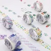 Present Wrap Kawaii Washi Tape Set Fall Plant Masking för Planner Journal DIY Stickers Scrapbooking Stationery