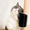 Kot Cat Self Groomer Pet Grooming Masaż ściany pędzle koty miękkie narzędzie grzebienia dla długiego krótkiego futra kociaka szczeniaka szorstka narożnik