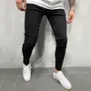 Pantalons pour hommes Fitness Pocket Skin Solid Mens Sports Bodybuilding Longueur Full Casual Hommes