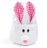 Groothandel Easter Bunny Basket Bag Feestelijke schattige konijn Lange Ear Buckets Creative Candy Gift Bag Egers Eier Tote Bags Cartoon Handtas